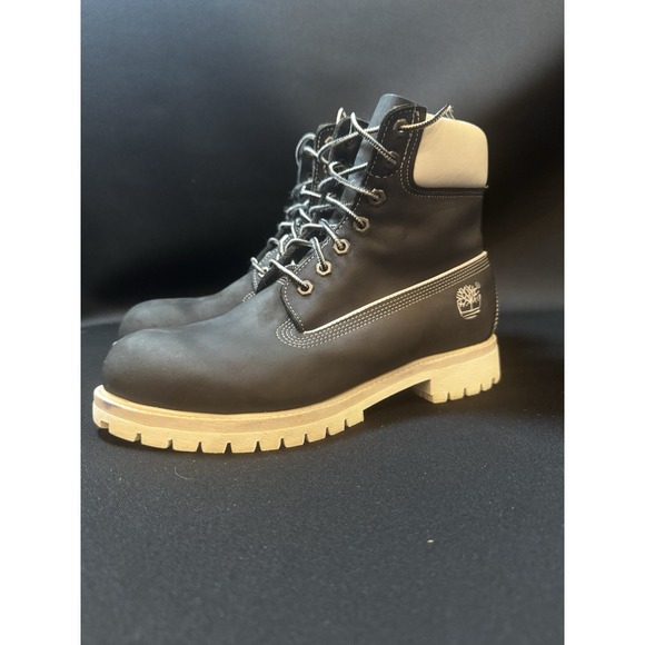 Timberland Other - Timberland 6 Inch Premium Waterproof Boots Black White Mens 9.5 USA 28025